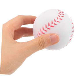 WHAMVOX 4Pcs Lightweight PU Baseballs for Boy Girl Beginners Safe Training Balls for Indoor Practice Softballs for Youth Sports Training White Baseballs