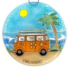 Orlando Ornament - Glass Florida Christmas Ornament Light Catcher