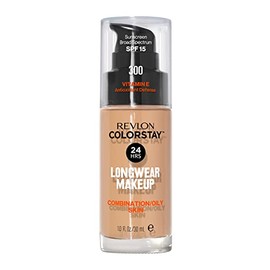 Revlon ColorStay - Base lquida para piel mixta y grasa, maquillaje Colorstay para piel grasacombinacin, Beige dorado, 30 ml                           