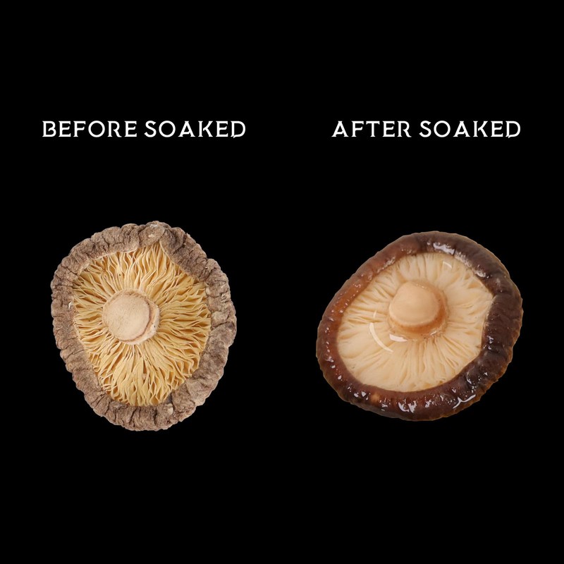 Orsky Dried Shiitake Mushrooms, Dried Mushrooms for Cooking, Quick Rehydration,