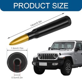 Antena tipo bala para automóvil, camión, antena de radio de alta resistencia, accesorios de decoración exterior, repuesto de antena automática para Fo