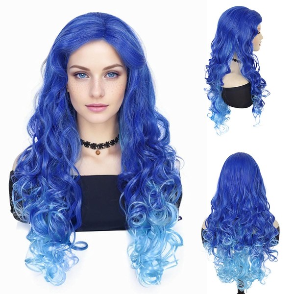 GNIMEGIL 24 inch Long Curly Wigs for Women Mesmerizing Ombre