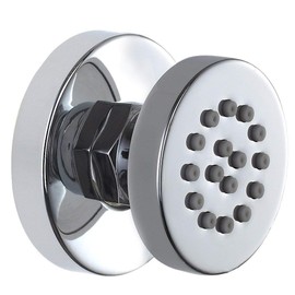Brass Adjustable Round Massage Spa Body Jet Side Sprayer for Bathroom Shower, Chrome Finish