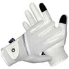EQUESTRIAN QUEEN Savaii Lightweight Breathable Riding Gloves (White, L)