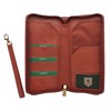 VISCONTI Leather Zipped Travel Document Holder & Strap RFID Blocking