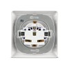 REV 0510046992 PrimaLuxe flush-mounted socket 1-way Complete Set: Frame and