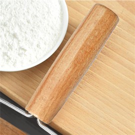 WELANGBN Small Rolling Pin, Wooden Dough Roller, Non-Stick Pizza Roller, Dough Baker Roller Set for Home Kitchen Baking Cooking(7cm/2.75inch), Brown