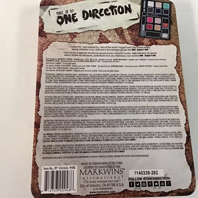 One Direction Harry Styles Complete Palette MakeUp Limited Edition Tin