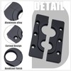 JADSOrBoBi Firewall Pass-Through Bracket for Holley Terminator X Max, Billet