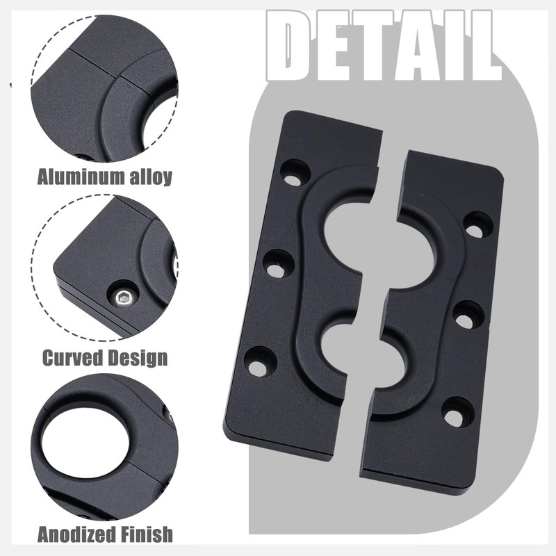 JADSOrBoBi Firewall Pass-Through Bracket for Holley Terminator X Max, Billet