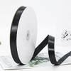 CC wonderland zone 3/8 Inch Black Satin Ribbon Rolls(10mm Wide