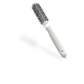 Olivia Garden Expert Blowout Shine - White & Grey - 20 - Round Antistatic Ceramic Brush for Shiny and Frizz-free Blowouts