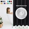 Biscaynebay Fabric Extra Wide Shower Curtain Liners 96" Width by