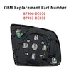 Driver Side Heated Turn Signal Blind Spot Detection Mirror Glass