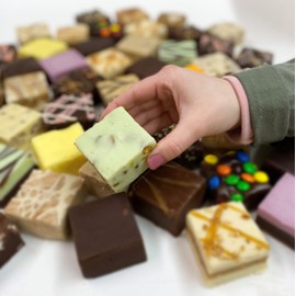 Valley Fudge, Pistachio Nut, Fresh Artisan Fudge, Real Butter, Gourmet Candy, Half Pound Package