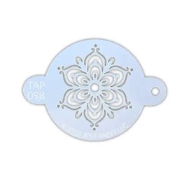 Fusion Body Art Face Painting Stencil Full Henna Fancy Flower