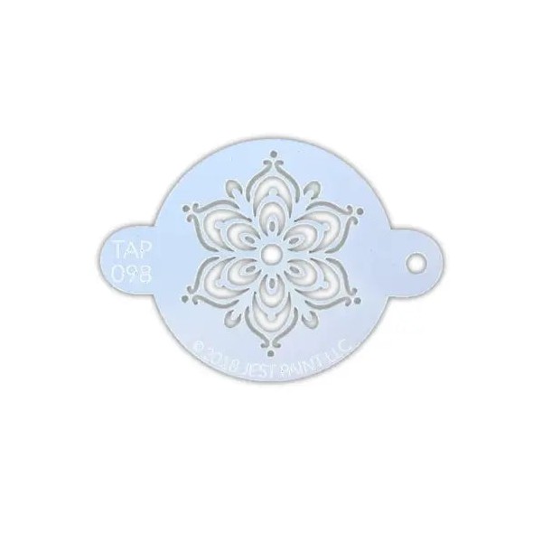 Fusion Body Art Face Painting Stencil Full Henna Fancy Flower