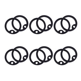 Balacoo 12 Stücke Silikon Hundemarke Schalldämpfer Ring Military Hund ID Tag Hundehalsband Adressanhänger Halsband Namensschild für Haustier Foto Anhänger
