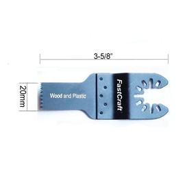 FastCraft 19pc Oscillating HCS Steel & E-Cut Saw Blades Fits Most Major Brands
