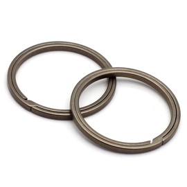 TUNUKE Ti Titanium Ring, Keychain, Key Ring, Key Hook, Carabiner, Metal Fitting, Lightweight, Rust-resistant, High Strength