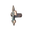 The Rustic Touch Fleur-de-lis Cabinet Knobs, Copper Patina Finish, Decorative