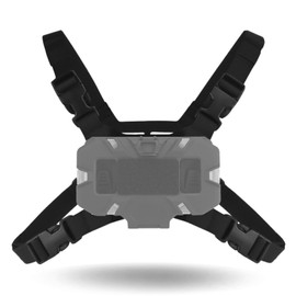 Let Me Be Lightweight Airsoft Chest Vest for Molle Plate Carrier Phone Holder, Outdoor Hiking Fishing Cycling Tactical Vest Chest Rig Phone Carrier as Wearable Phone Stand (Chest Vest-Black)