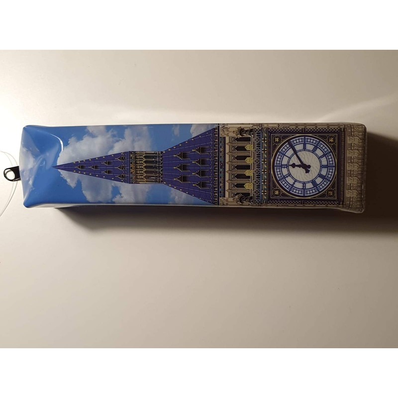 Big Ben Rectangular PVC Pencil Case - Elizabeth Tower British