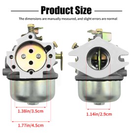Anxingo KT17 KT19 Carburetor Replacement for Kohler M18 MV18 M20 MV20 KT17 KT18 KT19 Magnum Twin and K Twin Engines 52-053-09 52-053-18 52-053-28