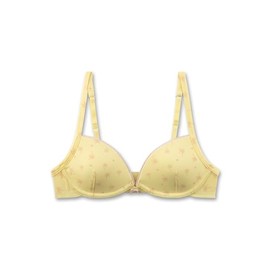 Sanetta Girls' Soft Cup Bra Yellow Comfortable and Comfortable Bra without Underwire for Girls Made of Cotton Mix Girls Bra, yellow