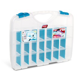 Box 22 Tayg Home / 238 x 312 x 51 MM/up to 26 / Blue/Clear, transparent, 022593