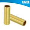 PATIKIL M10 Fine Thread Lamp Pipe, 5 Pack 30mm Threaded