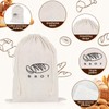 Pack of 3 Linen Bread Bags, Bread Bags Storage, Keep