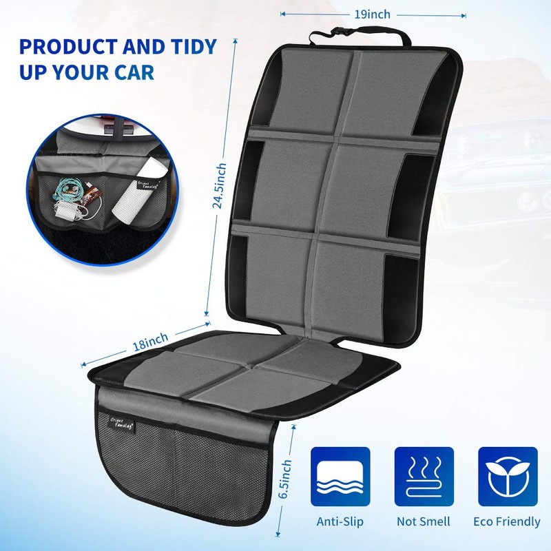 Car Seat Protector, 2 Pack Large Car Seat Protectors for