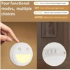 Smart LED Night Light with Motion Sensor, Round Smiley Face