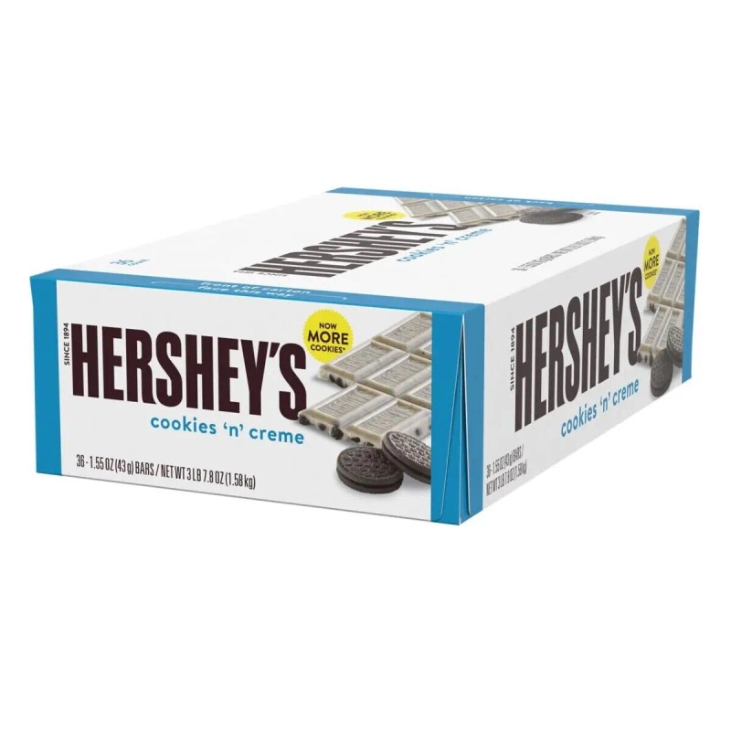 Hershey's Hershey’s Cookies ‘n’ Creme Bar, 1.55-Ounce Bar, 36 Count