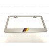 License Plate Frame 3D GERMAN FLAG Emblem Badge Stainless Steel