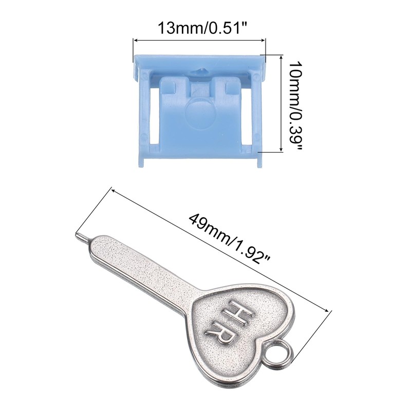 sourcing map 10 Pcs Port Blocker Locking USB Port/Dust Cover