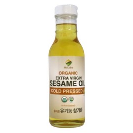 McCabe Organic Extra Virgin Sesame Oil - Cold Pressed Sesame Oil | Rich with Fiber & Minerals | USDA and CCOF Certified | Packed in USA | 12 fl oz