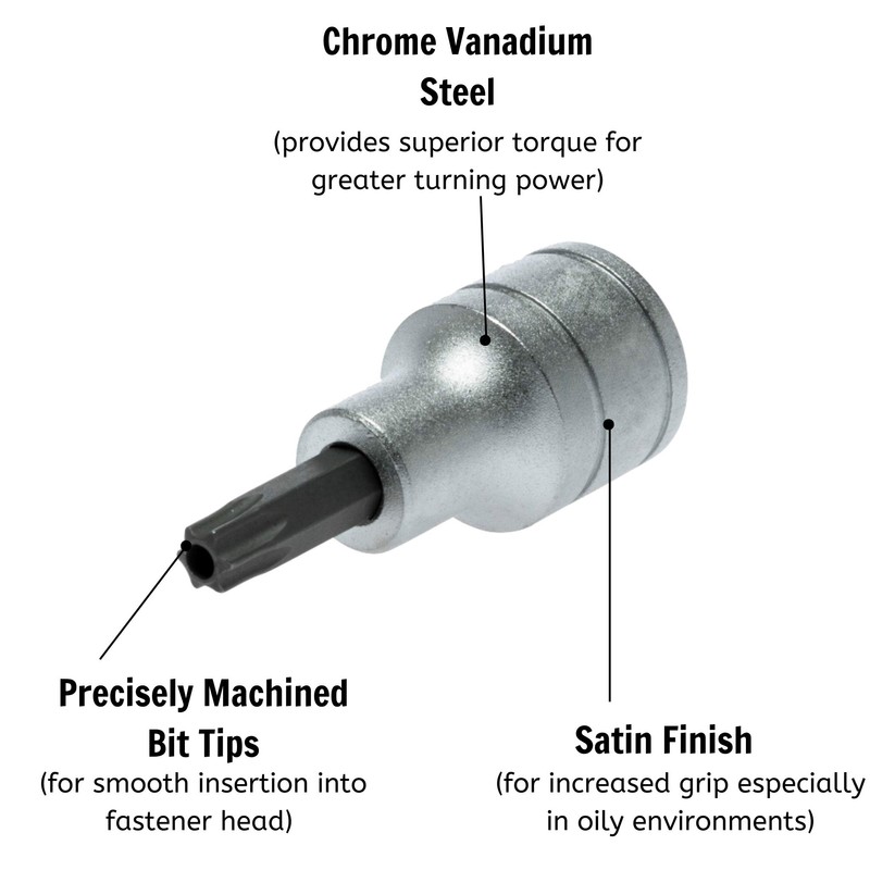 Teng M121220c Socket Bit Socket T20 1/2in Square Drive