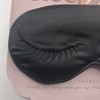 TruBeauty Sleep Mask Contoured Black Elastic Strap Lash Protection Blocks