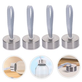 Happyyami 20Pcs Seal Metal Waterbottle Stainless Steel Bottle Sports Bottle Sports Portable Silicone Drink Bottle caps Metal Water Bottles Drink Bottle Covers Metal Tumbler