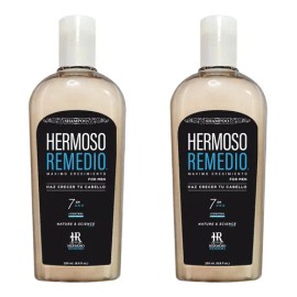 2 Shampoo Anticaida Crecimiento Caspa Reparador Hombre 7en1