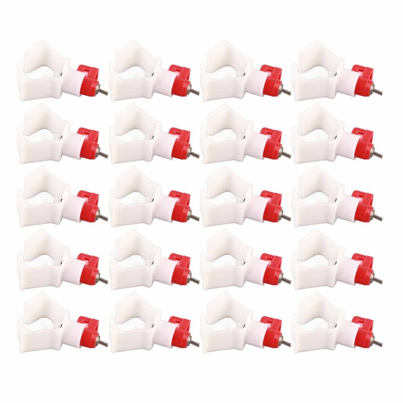 20Pcs Square Tube Automatic Poultry Drinker Drinking Nipple Farm Accessories