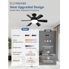ZMISHIBO 2 Pack 17.9 Inch Socket Fan Light with Remote,