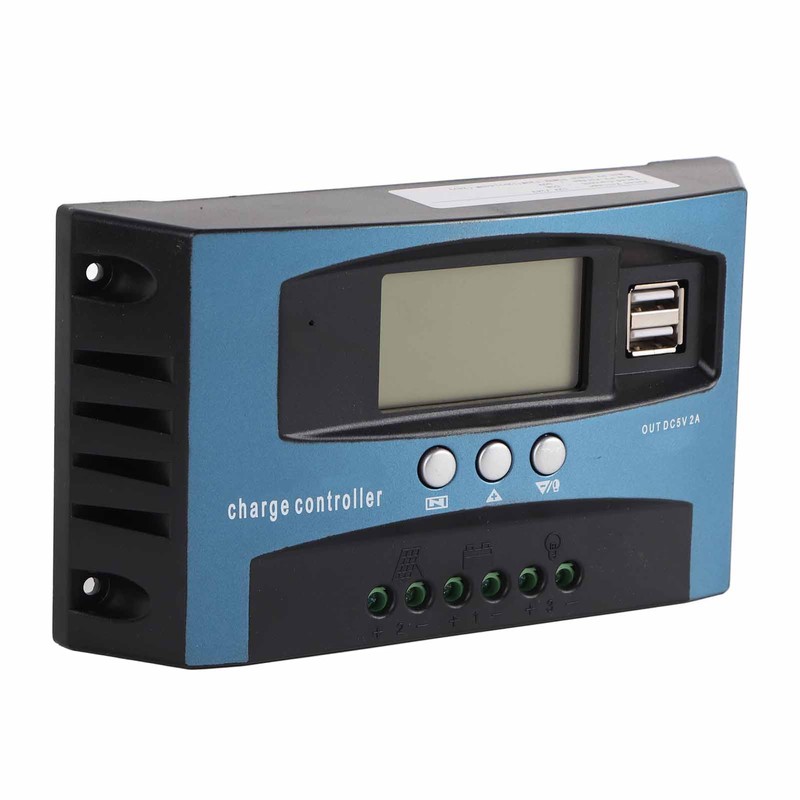 Solar Charge Controller 12V 24V Intelligent Identification MPPT Charging LCD