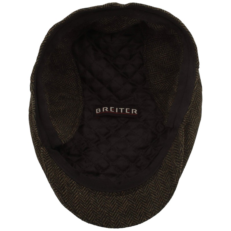 Men's Winter Flat Cap with Ear Flaps, Made from 100