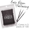Amber Lash Micro Q-tip Aplicadores de pincel para extensión de