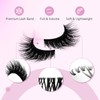 Fadlash Half Eyelashes Kit 3pcs,DIY Lash Extension Kit with Lash