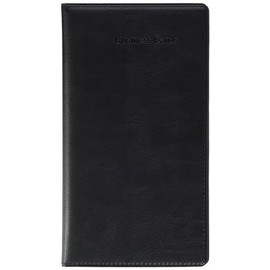 Sigel VZ171 Business Card Book for up to 120 cards (max 90x58mm), with 20 Clear Plastic Pockets, Leather-look, Black Matt