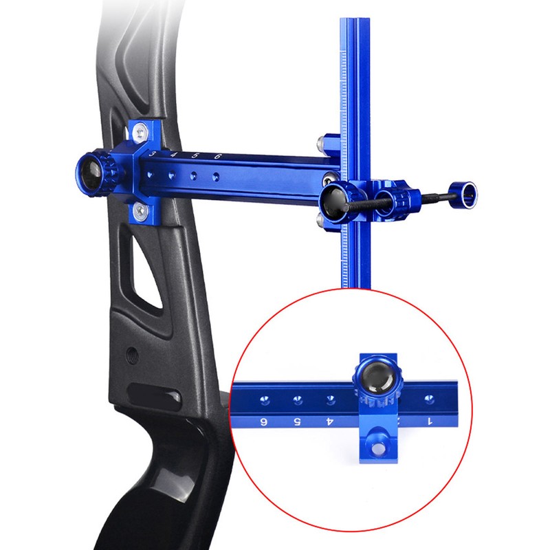 Archery Recurve Bow Sight Iron Adjustable T Shape Quick Release